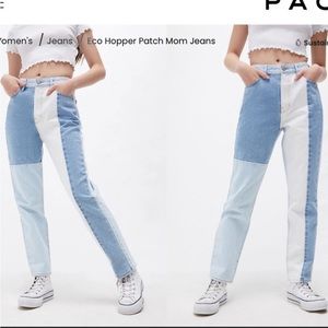 PacSun Eco Hopper Patch Mom Jeans